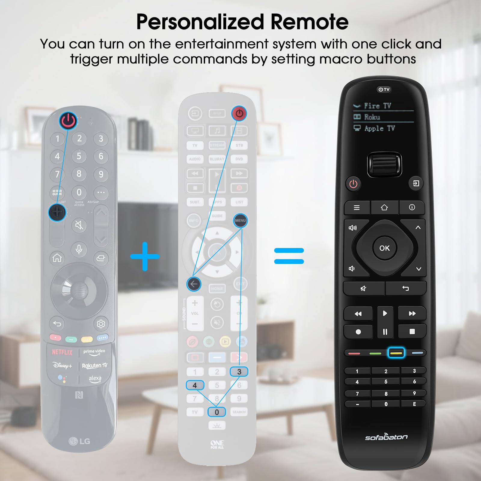 Foto 7 | Mando A Distancia Universal Sofabaton U1 Para Bluetooth E Ir - Venta Internacional.