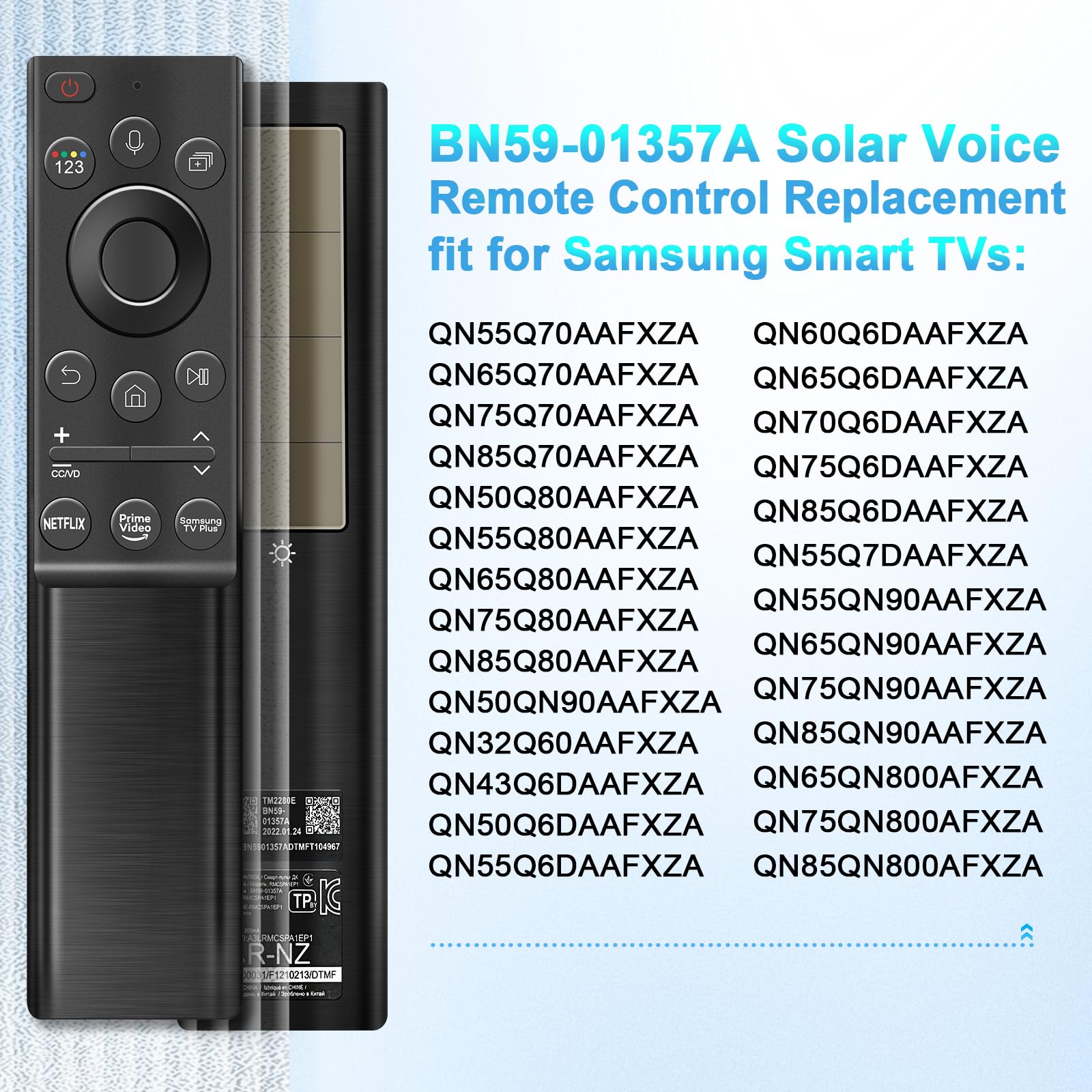 Foto 3 pulgar | Control Remoto De Tv Solar Seayoo Bn59-01375a Para Tv Samsung - Venta Internacional.