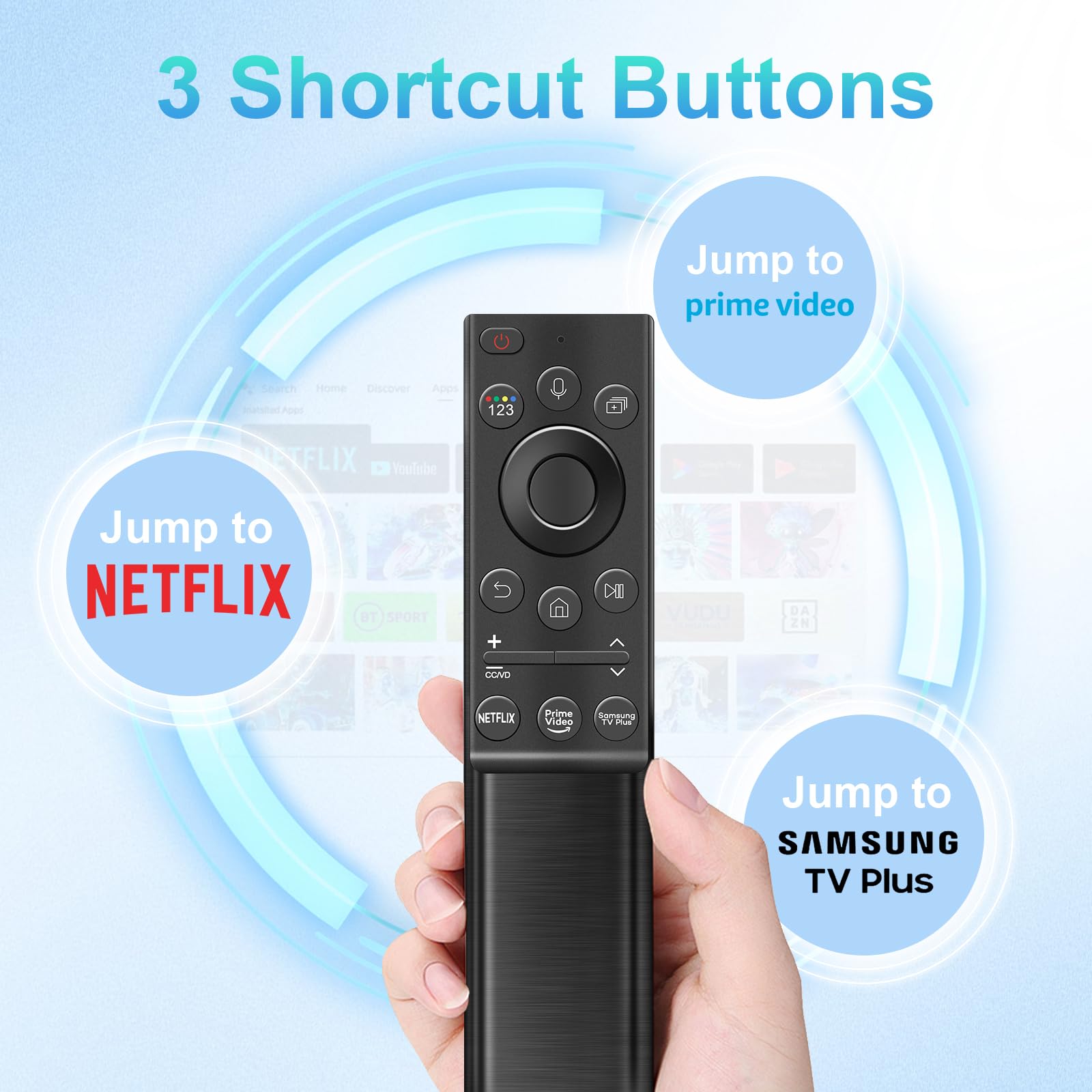 Foto 8 pulgar | Control Remoto De Tv Solar Seayoo Bn59-01375a Para Tv Samsung - Venta Internacional.