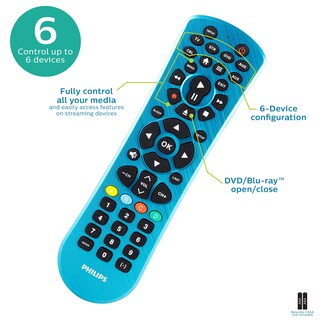 Foto 4 | Mando A Distancia Universal Philips Srp6249b/27 Para 6 Dispositivos - Venta Internacional.