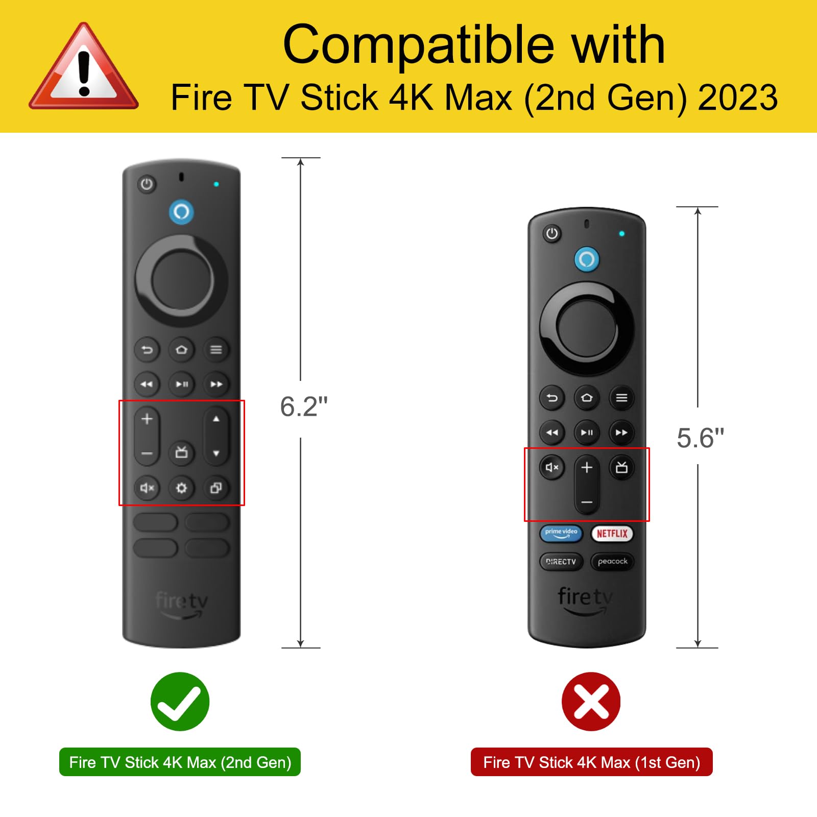 Foto 4 pulgar | Funda De Silicona Con Mando A Distancia Fintie Para Fire Tv Stick 4k Max, Color Negro - Venta Internacional.