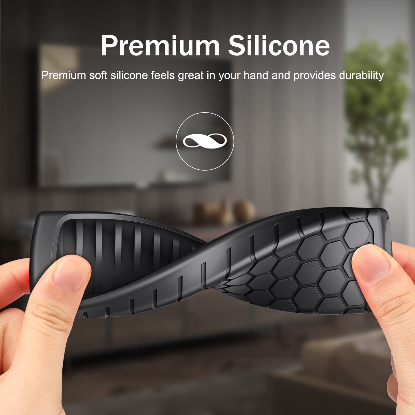Foto 4 | Funda De Silicona Con Mando A Distancia Fintie Para Fire Tv Stick 4k Max, Color Negro - Venta Internacional.