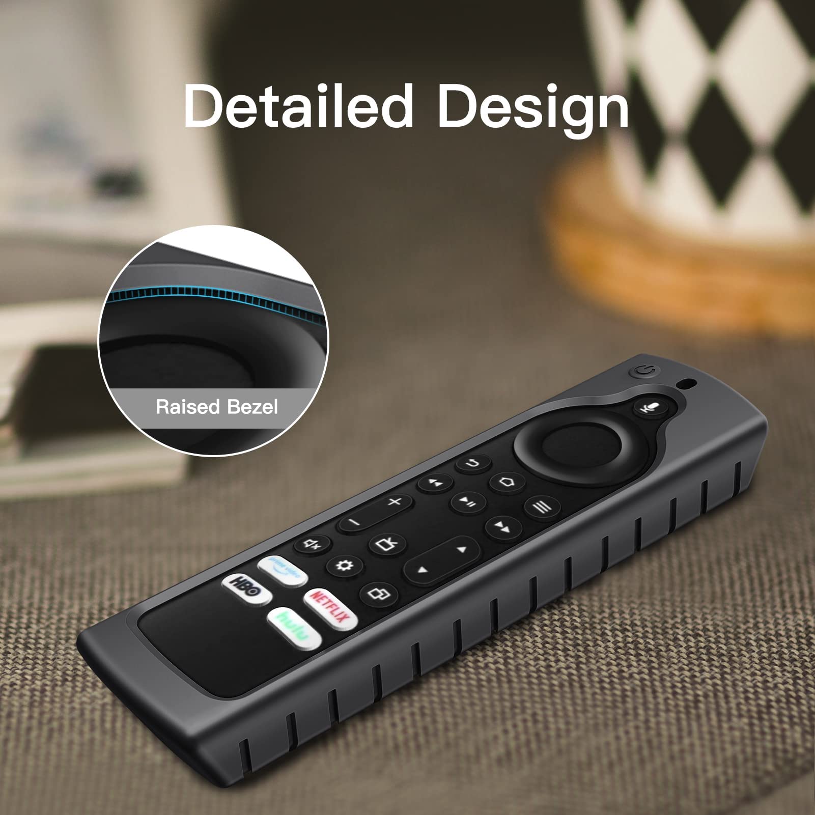 Foto 6 pulgar | Funda De Silicona Con Mando A Distancia Fintie Para Fire Tv Stick 4k Max, Color Negro - Venta Internacional.