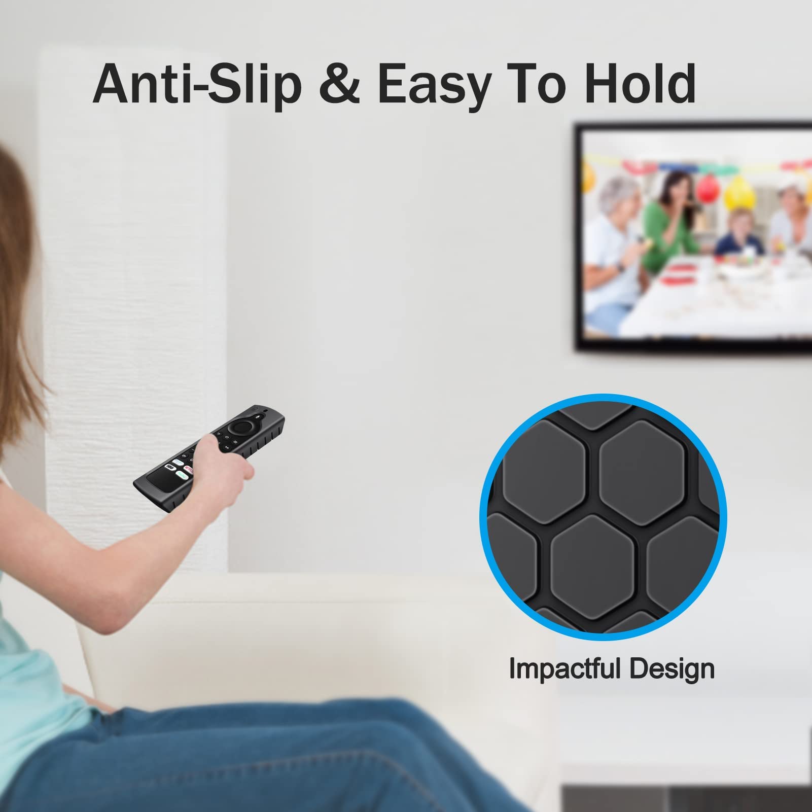 Foto 8 pulgar | Funda De Silicona Con Mando A Distancia Fintie Para Fire Tv Stick 4k Max, Color Negro - Venta Internacional.