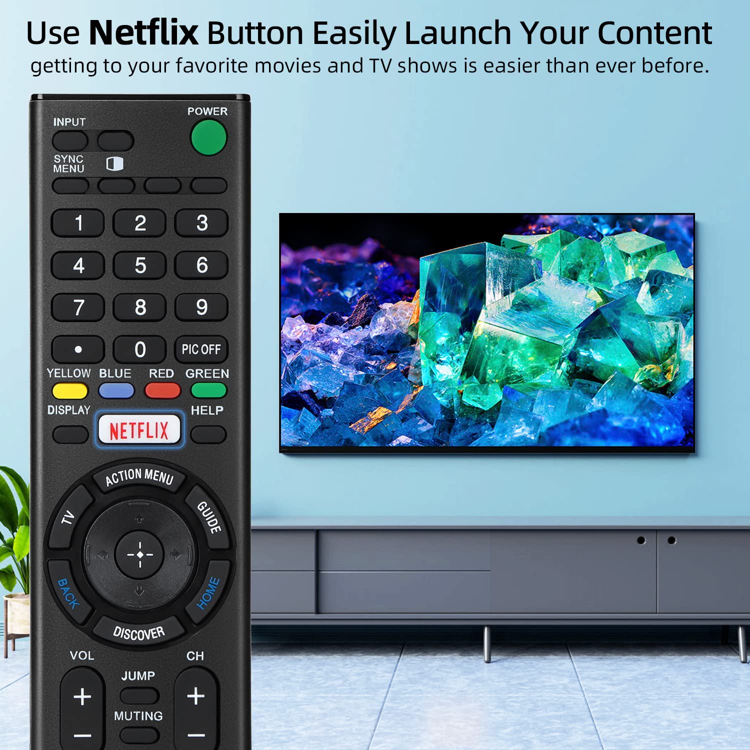 Foto 4 pulgar | Mando A Distancia Universal Gvirtue Rmt-tx100u Para Televisores Sony - Venta Internacional.