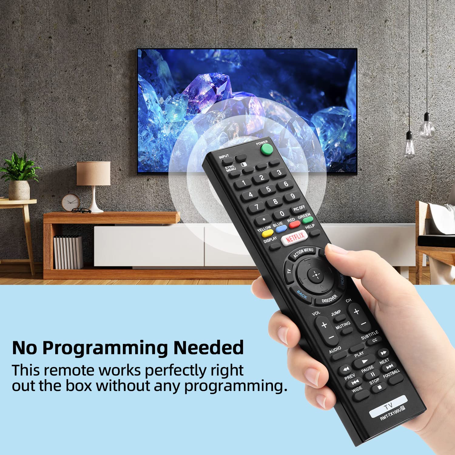 Foto 5 pulgar | Mando A Distancia Universal Gvirtue Rmt-tx100u Para Televisores Sony - Venta Internacional.