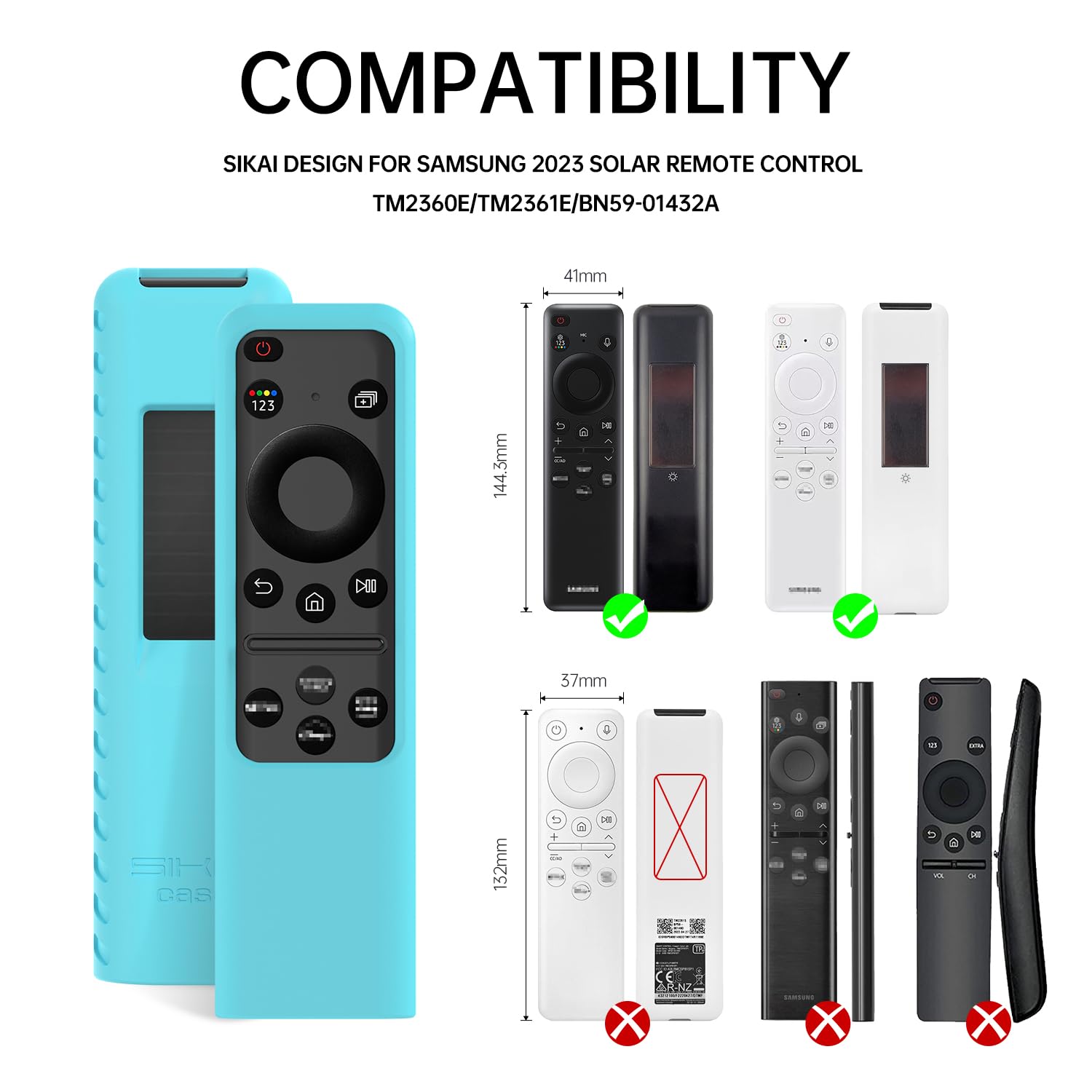 Foto 3 pulgar | Funda De Silicona Para Control Remoto Samsung Smart Tv Remote Sikai Case - Venta Internacional.