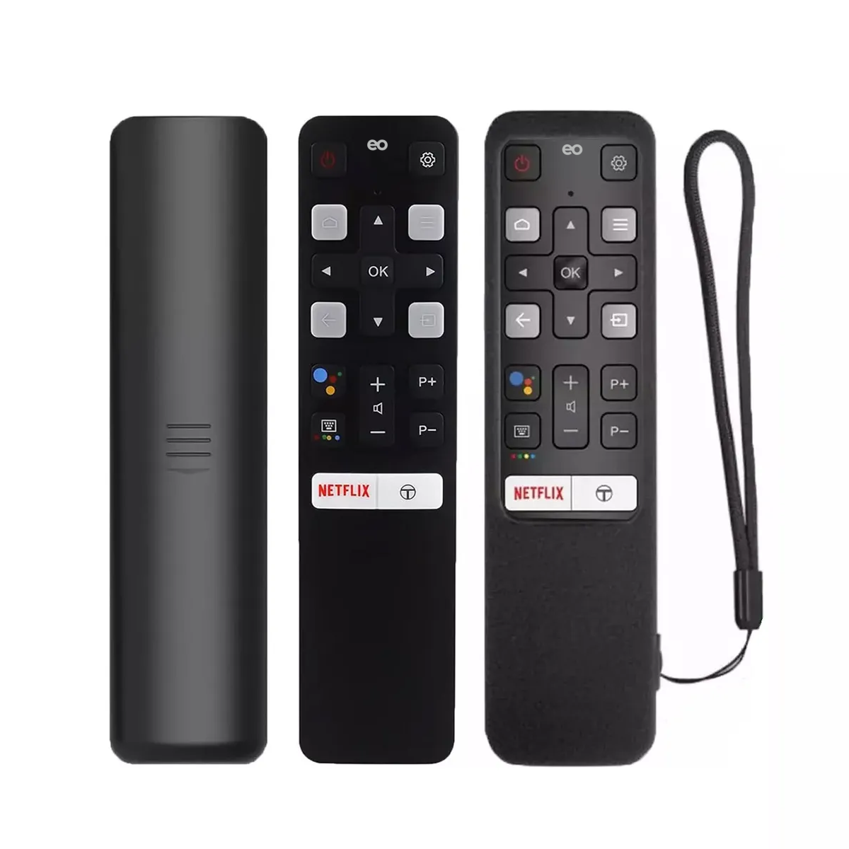 Foto 3 pulgar | Control Remoto Para Smart Tv Andorid Con Funda Eo Safe Imports Esi-19896 Negro