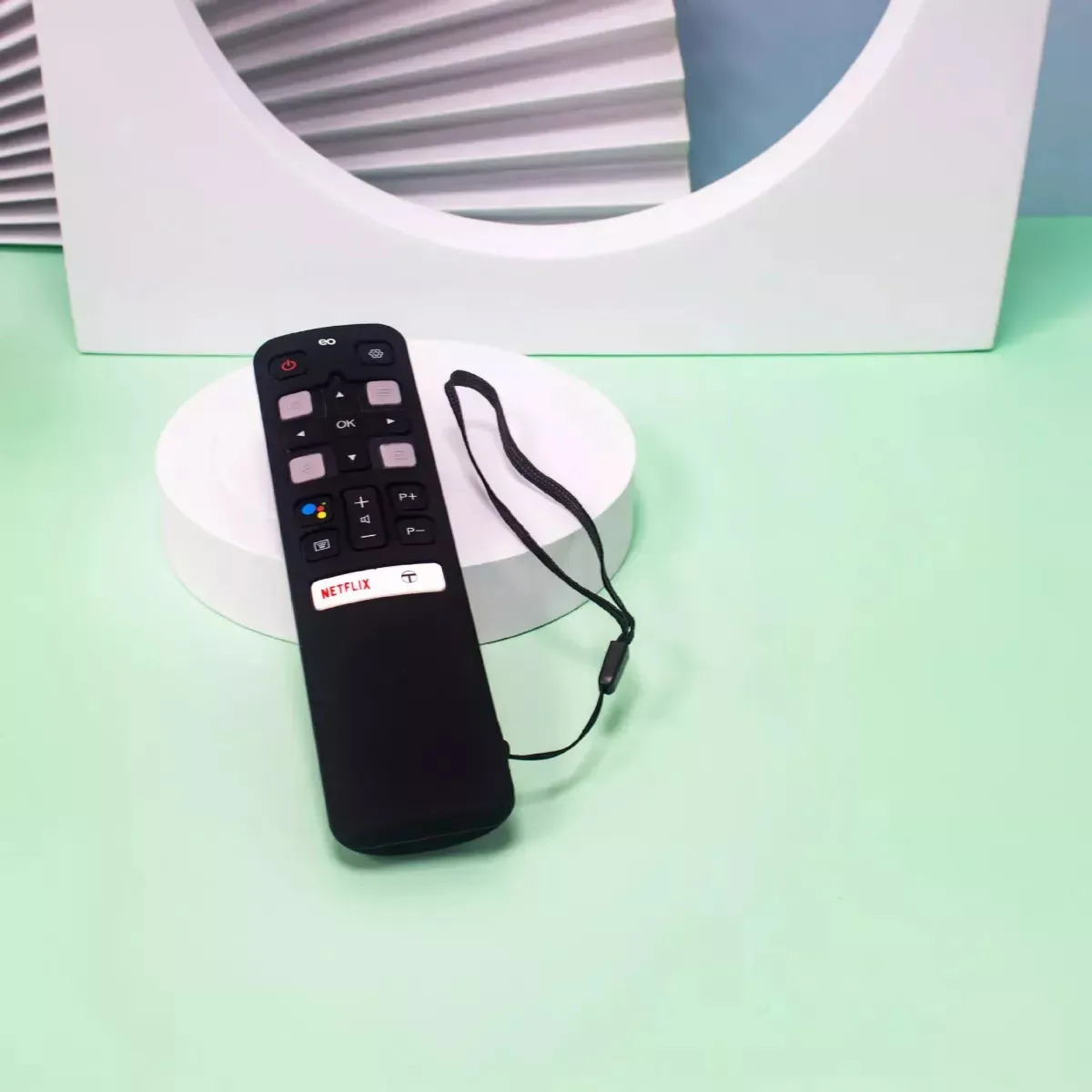 Foto 5 pulgar | Control Remoto Para Smart Tv Andorid Con Funda Eo Safe Imports Esi-19896 Negro