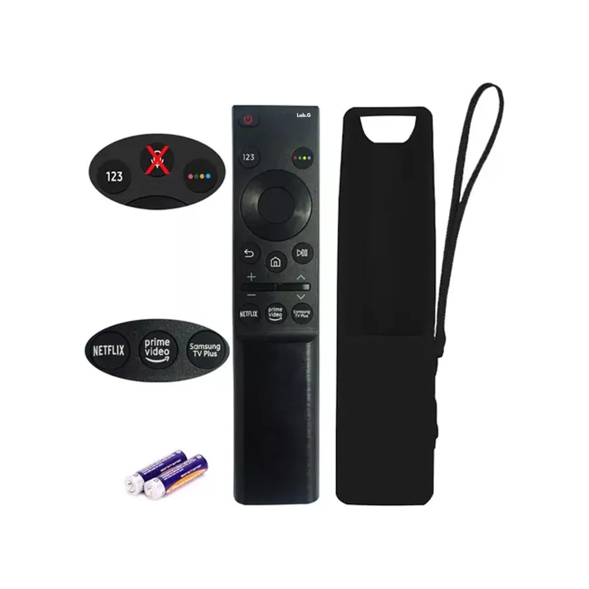Foto 4 pulgar | Control Para Samsung Smart Tv 4k Curve Uhd + Pila Lab.g Negro