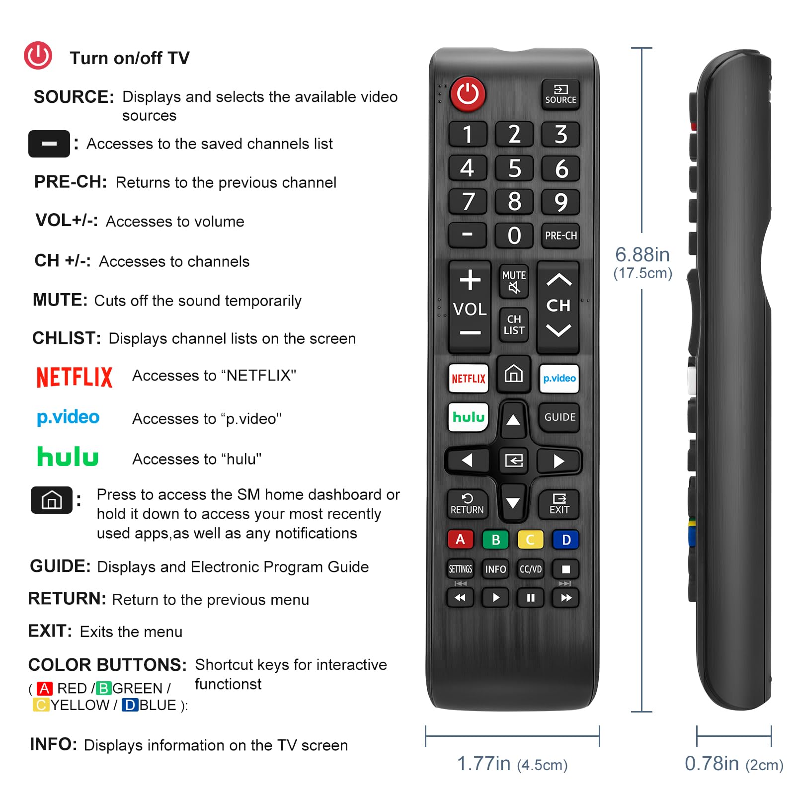 Foto 8 pulgar | Mando A Distancia De Repuesto Para Samsung Tv Frame Crystal Uhd - Venta Internacional.