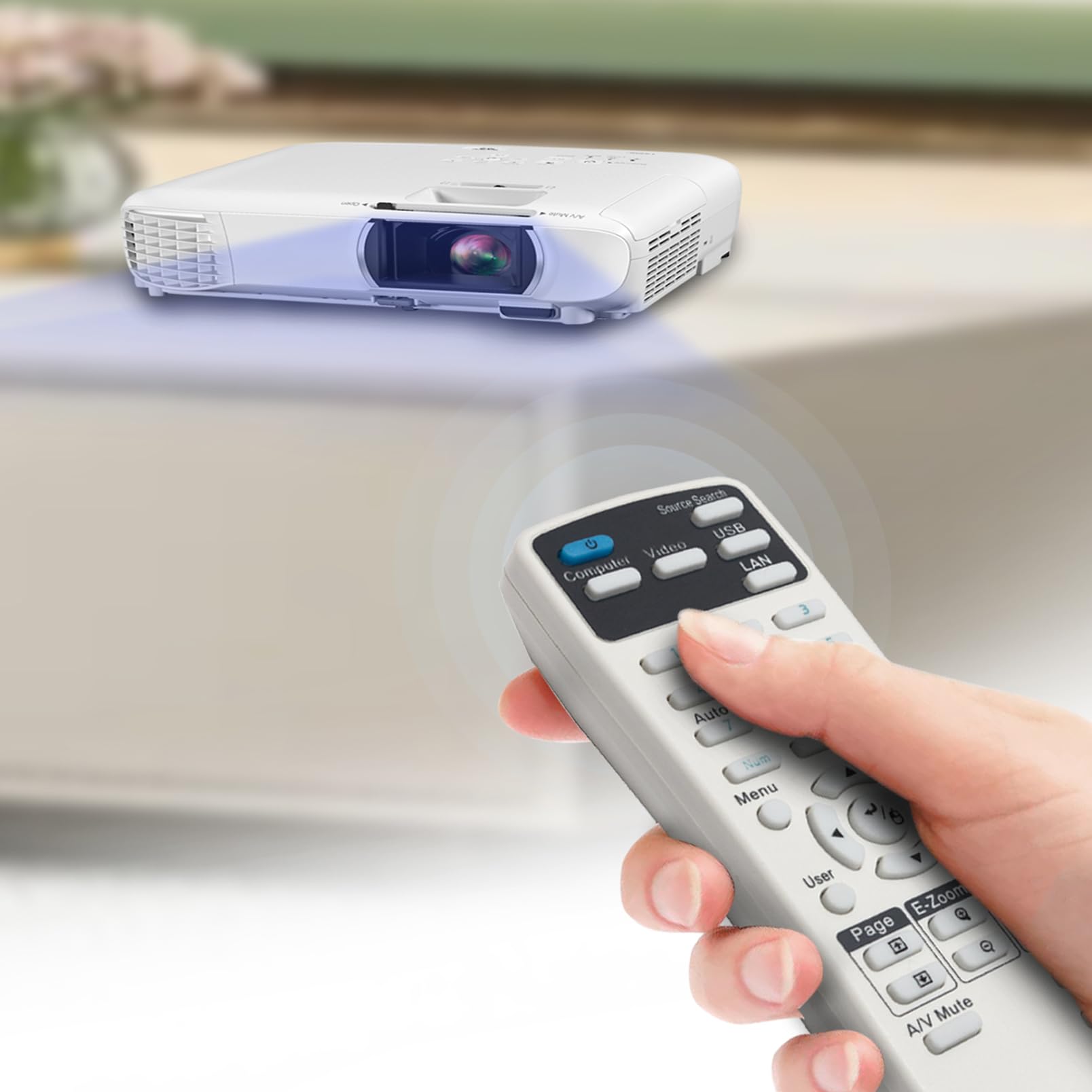 Foto 3 pulgar | Reemplazo De Control Remoto Para El Proyector Epson Powerlite E20 - Venta Internacional.