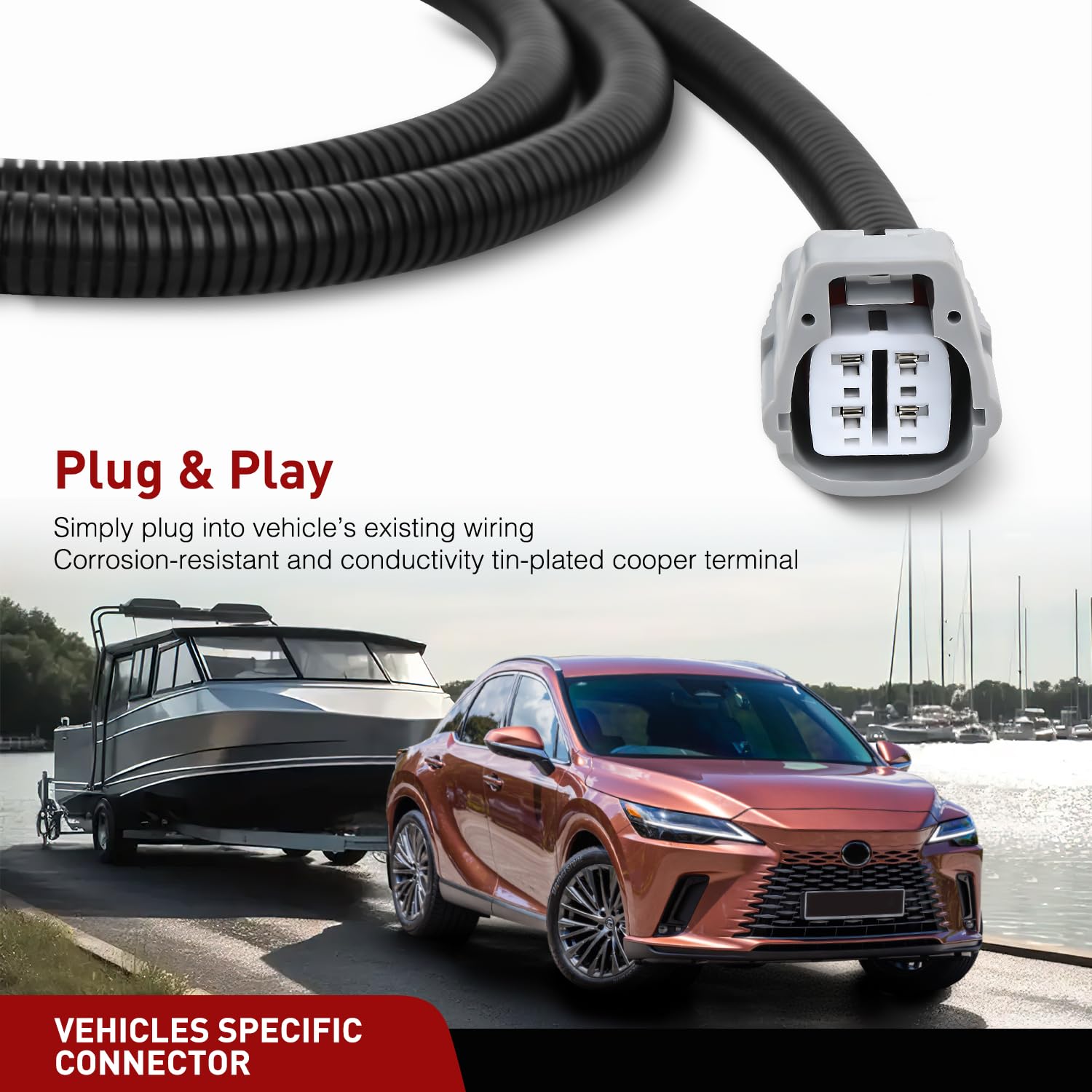 Foto 3 pulgar | Kit De Arnés De Cableado Para Remolque Nilight 56083 Para Lexus Rx350 - Venta Internacional.