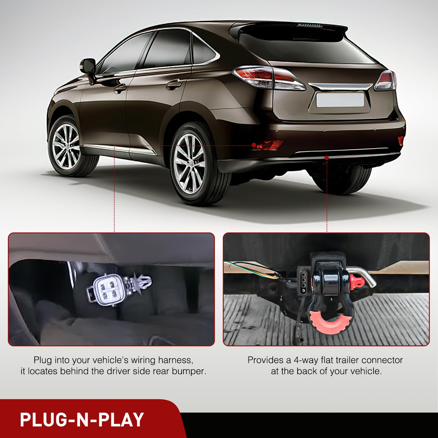 Foto 4 pulgar | Kit De Arnés De Cableado Para Remolque Nilight 56083 Para Lexus Rx350 - Venta Internacional.