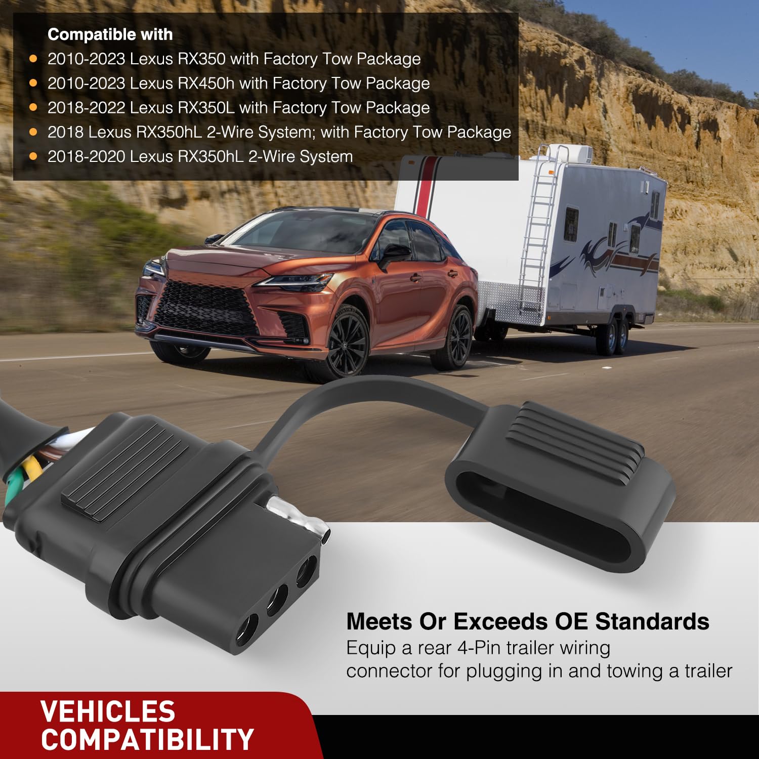 Foto 6 pulgar | Kit De Arnés De Cableado Para Remolque Nilight 56083 Para Lexus Rx350 - Venta Internacional.