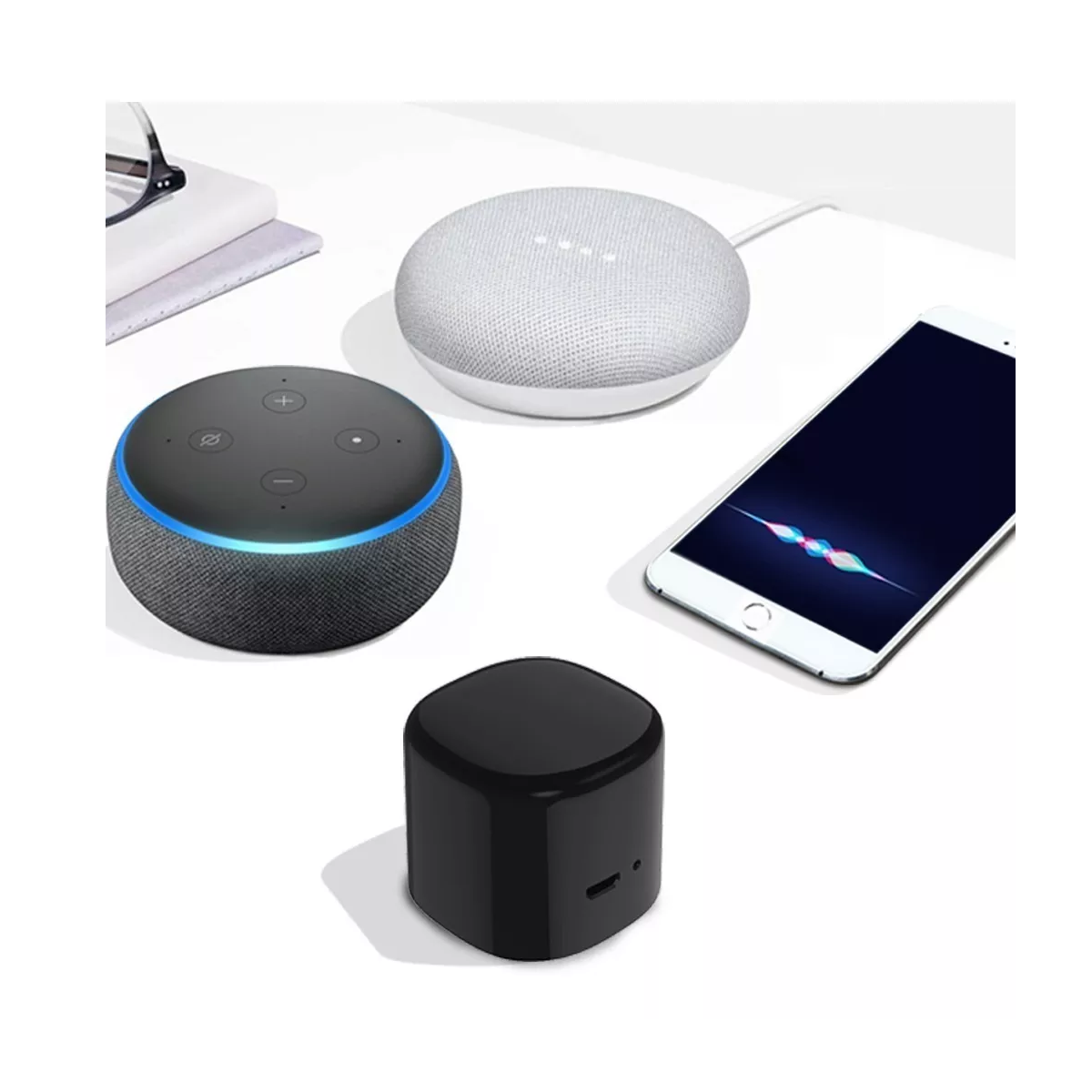 Foto 3 pulgar | Control Remoto Universal Comp. Alexa, Siri, Google Eo Safe Imports Esi-1230-1 Negro