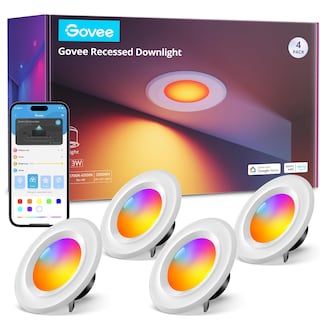 Foto 1 | Lámpara Empotrada Smart Retrofit Govere De 6 Pulgadas, Paquete De 4 Unidades, Rgbww - Venta Internacional.