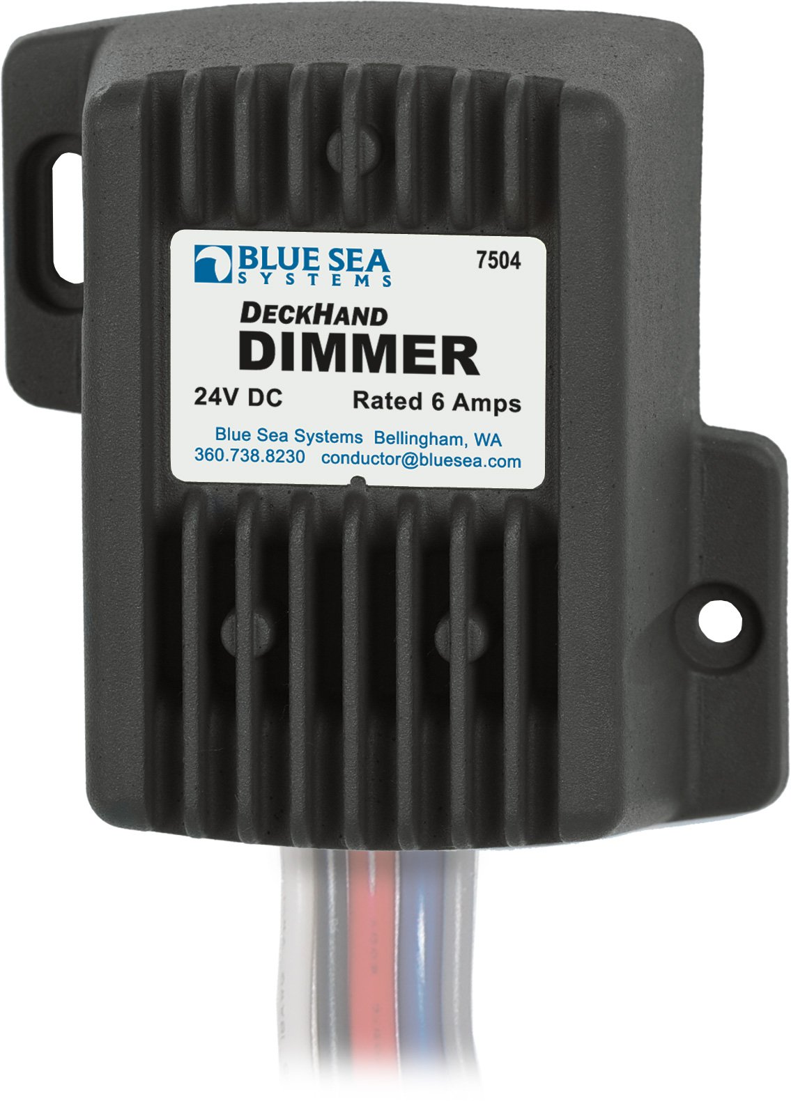 Foto 2 pulgar | Atenuador Blue Sea Systems Deckhand 7504 24 V Dc 6 A Negro - Venta Internacional.