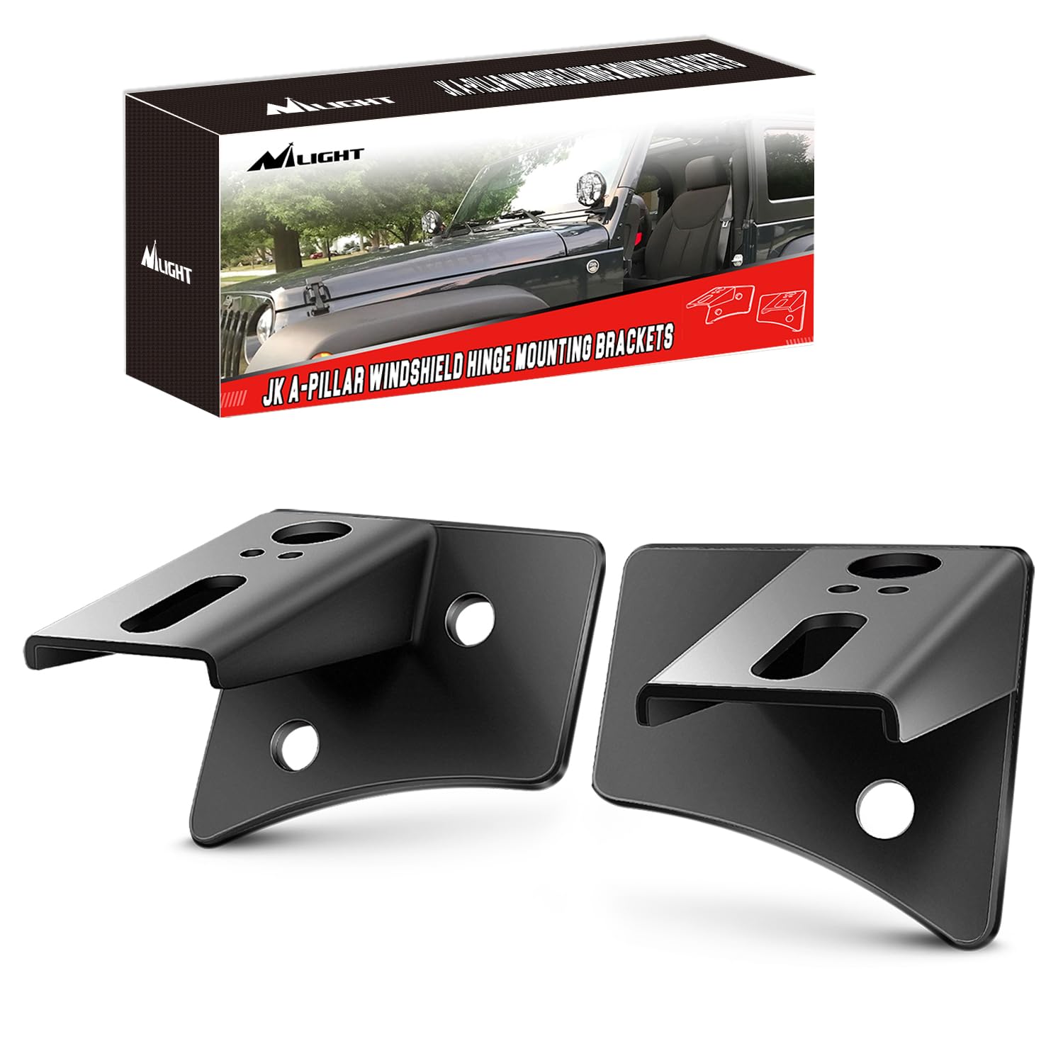Soportes De Montaje Nilight 90026b Para Jeep Wrangler Jk - Venta Internacional.