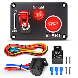 Foto 1 | Panel De Interruptores De Encendido Nilight 12v Con Pulsador De Motor - Venta Internacional.