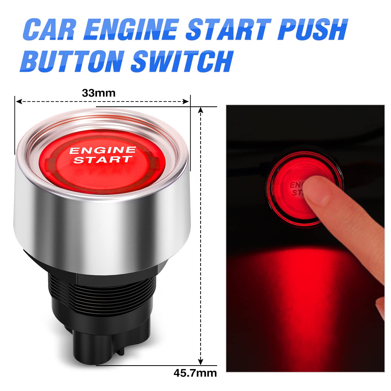 Foto 4 pulgar | Panel De Interruptores De Encendido Nilight 12v Con Pulsador De Motor - Venta Internacional.