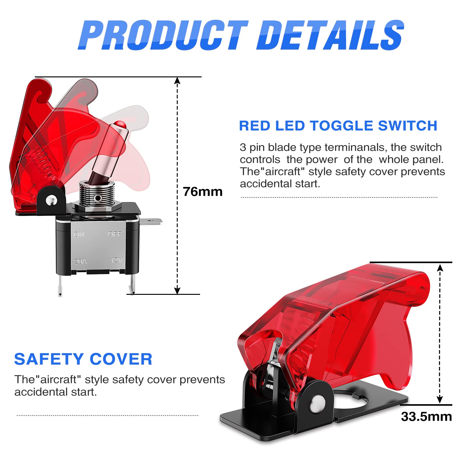 Foto 5 | Panel De Interruptores De Encendido Nilight 12v Con Pulsador De Motor - Venta Internacional.
