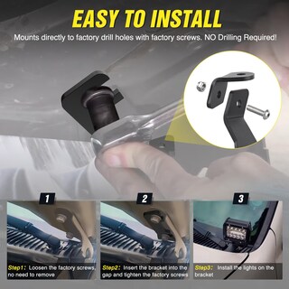 Foto 3 | Kit De Soporte De Montaje Para Toyota Tacoma Con Luz Nilight Ditch Light - Venta Internacional.