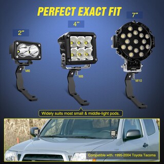 Foto 4 | Kit De Soporte De Montaje Para Toyota Tacoma Con Luz Nilight Ditch Light - Venta Internacional.