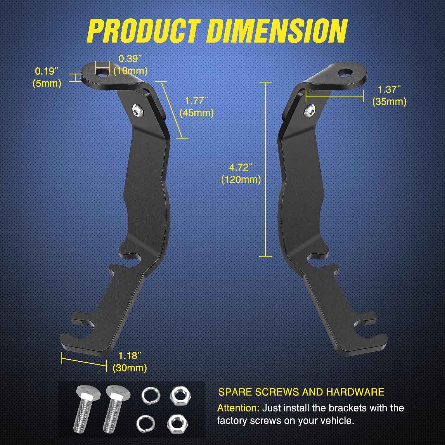 Foto 7 | Kit De Soporte De Montaje Para Toyota Tacoma Con Luz Nilight Ditch Light - Venta Internacional.