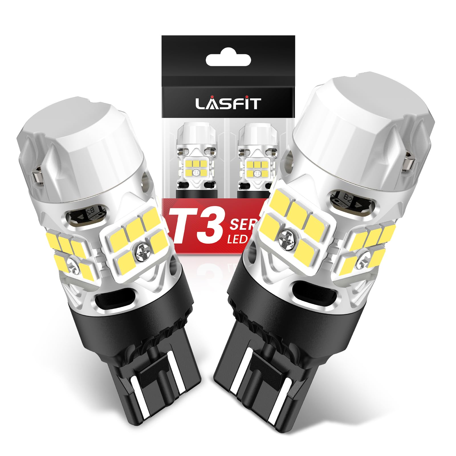 Foto 2 pulgar | Bombilla Led Lasfit T3 7443 7440 24 W 2000 Lm 6000 K Blanca (2 Unidades) - Venta Internacional.