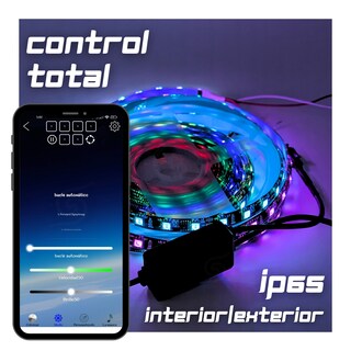 Foto 8 | Kit Tira Led Portatil Pixel Rgb Autorítmico Bluetooth Recargable Flexible Ideal Para Fiestas