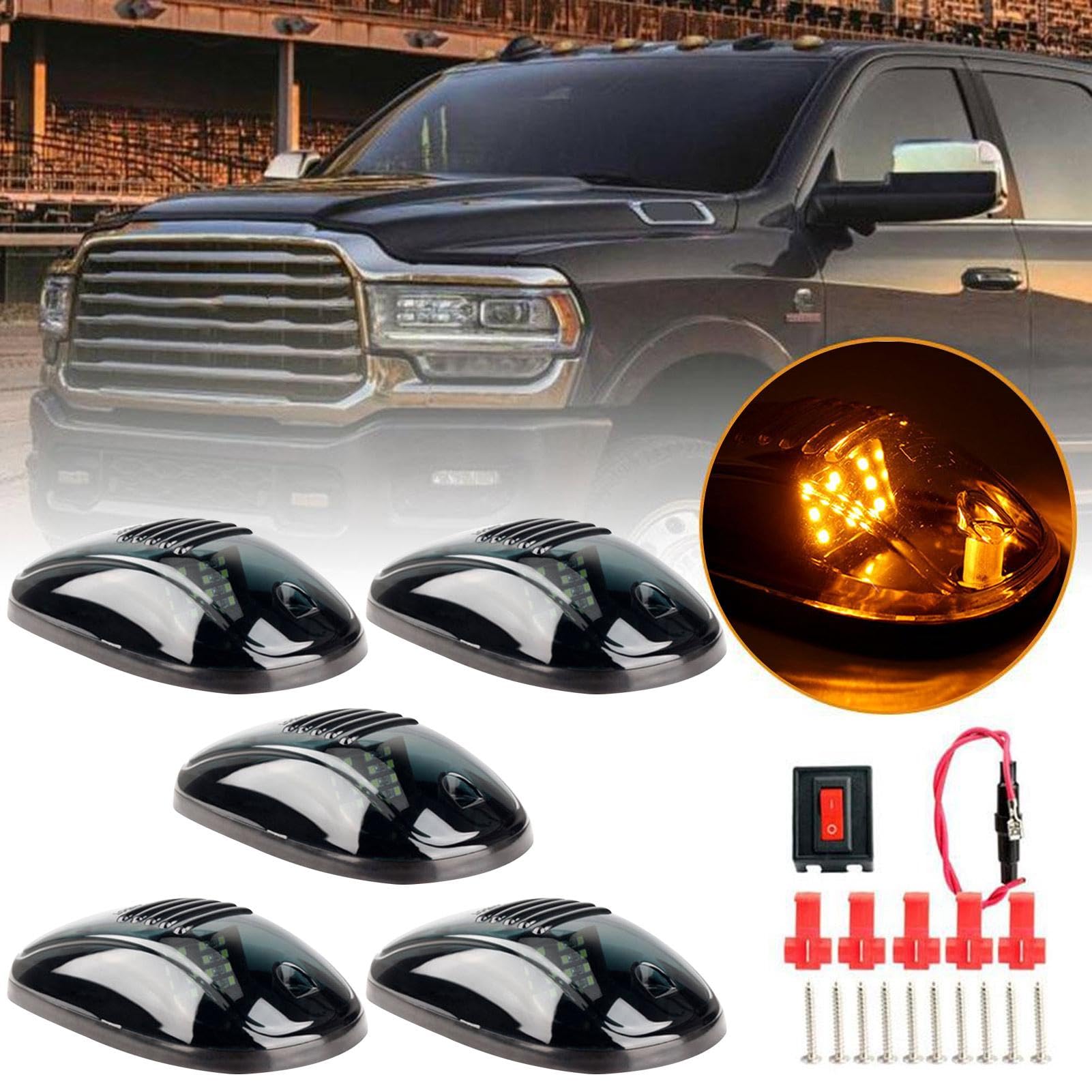 Foto 4 pulgar | Luces De Cabina Lafande  Alimentadas Por Energía Solar  Impermeables  Para Camión  X5 - Venta Internacional.