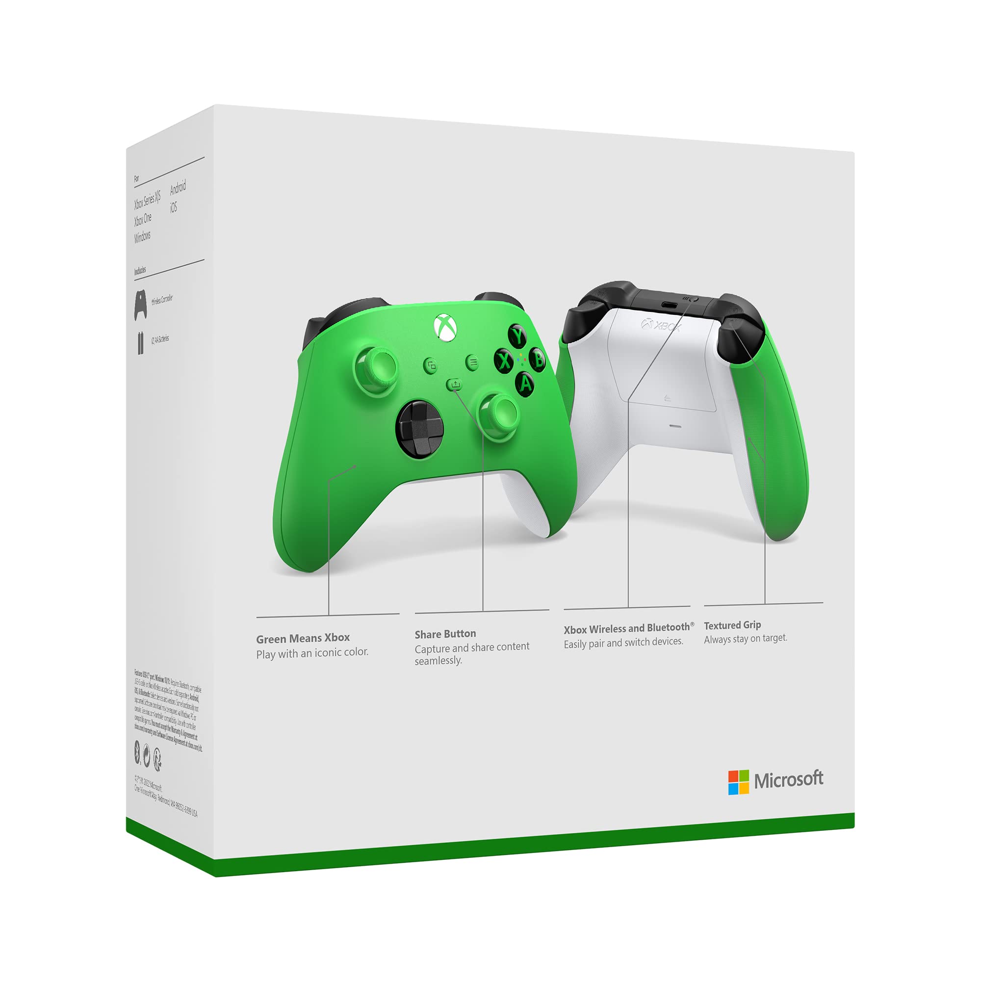 Foto 6 | Controlador de Juegos Xbox Core Wireless Velocity Green - Venta Internacional