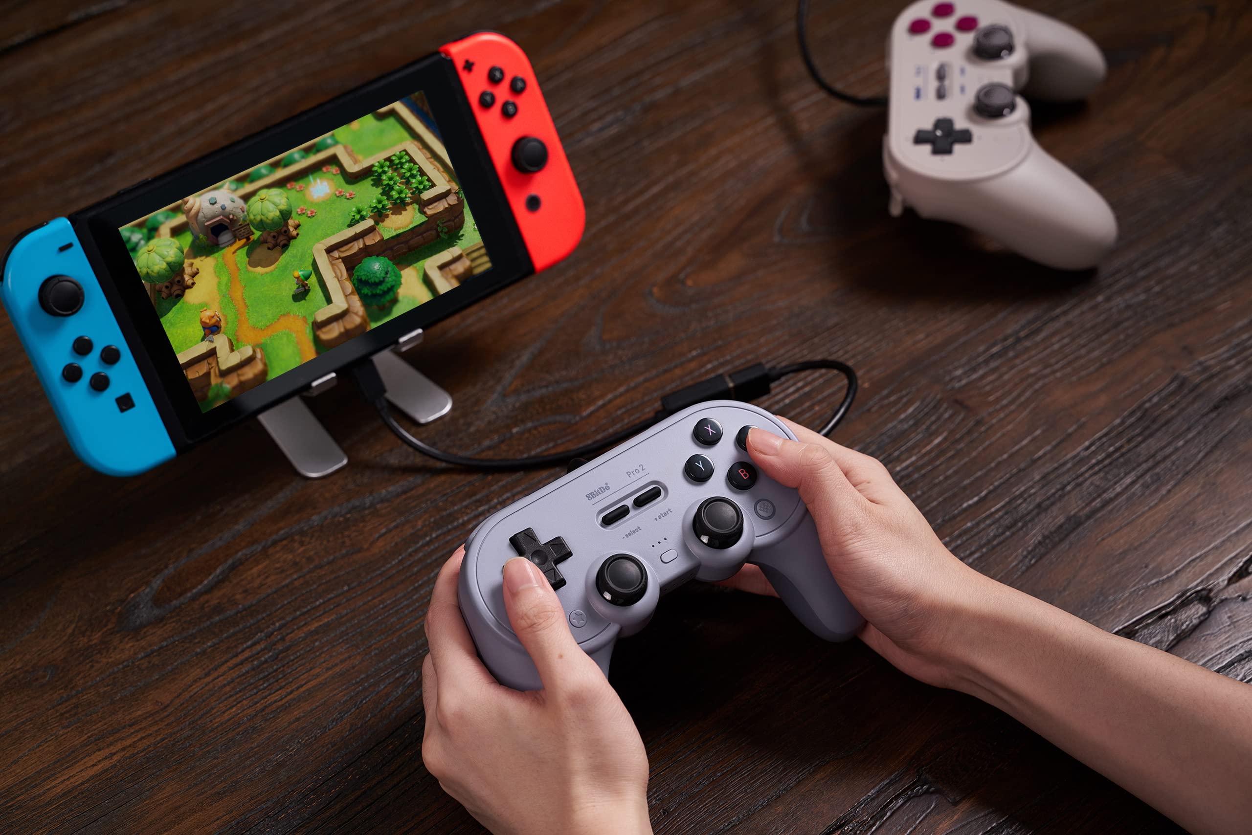 Foto 6 | Controlador con Cable 8bitdo Pro 2 para Switch- Venta Internacional