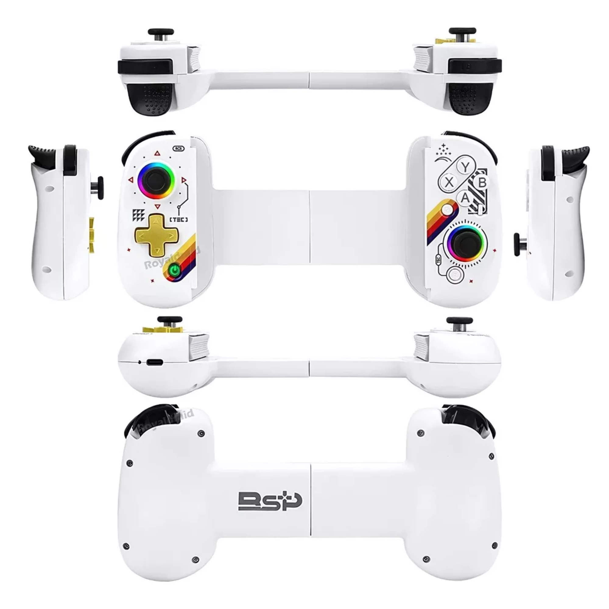 Foto 7 pulgar | Joystick Gamepad Rgb Inalámbrico para iPhone Android y Switch en color Blanco