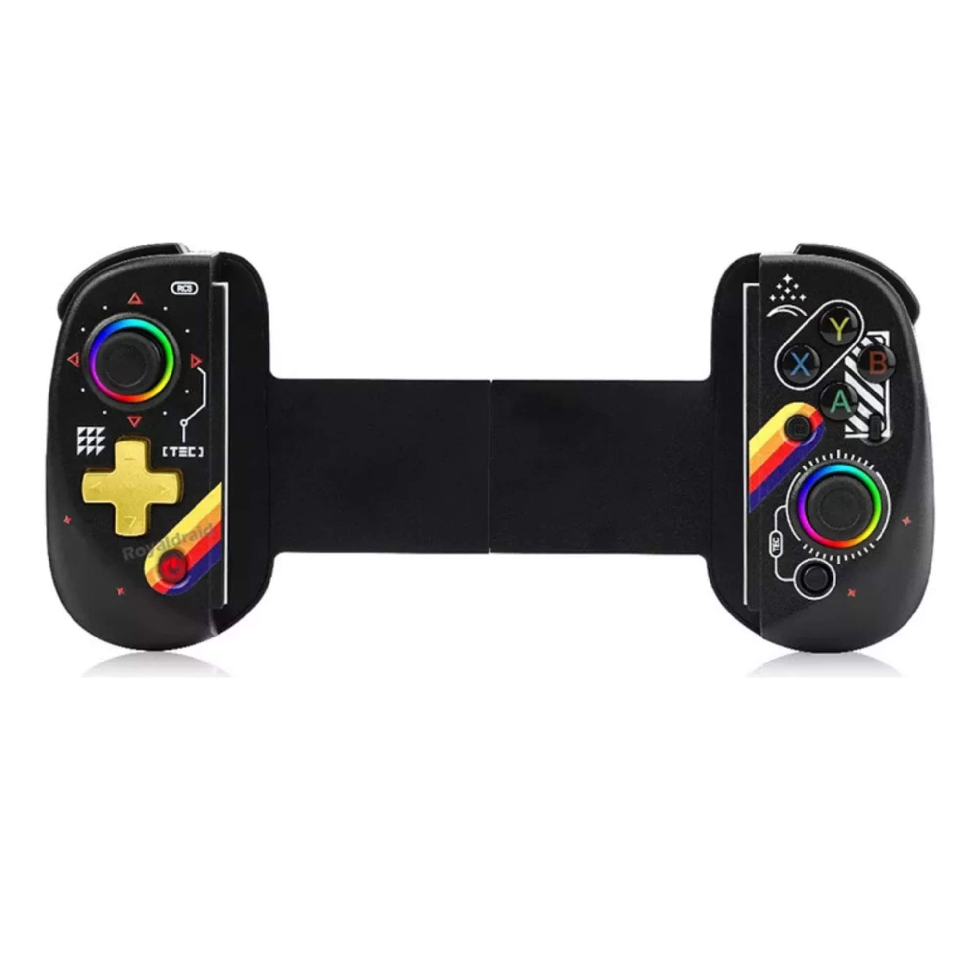 Foto 2 pulgar | Control Joystick Gamepad Mr. Gadgets D8-NS Rgb para iPhone Android Switch Color Negro Starfield