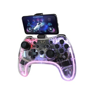Foto 1 | Control Inalámbrico Transparente Multiplataforma Con Rgb Y Soporte Para Teléfono