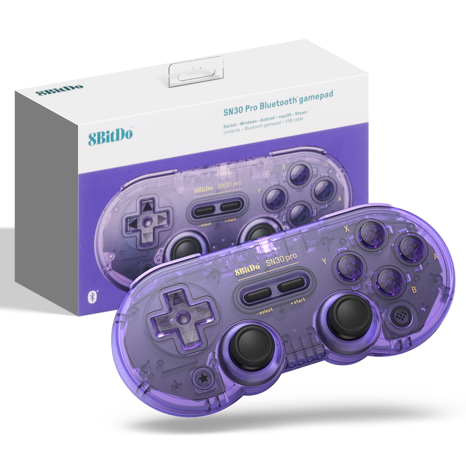 Foto 1 | Gamepad 8bitdo Sn30 Pro Bluetooth con Joystick Hall Effect - Venta Internacional