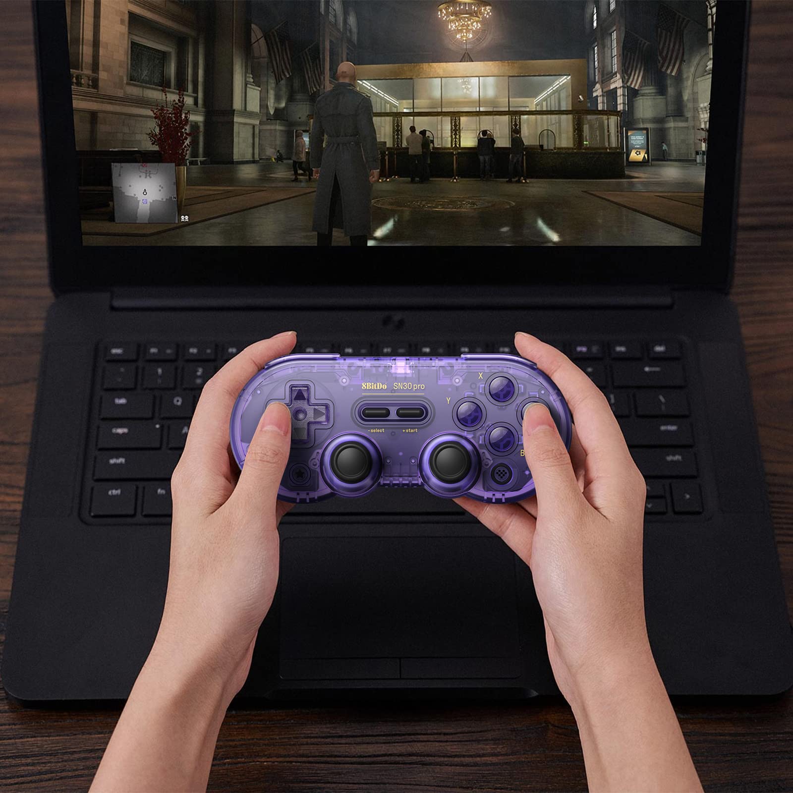 Foto 7 pulgar | Gamepad 8bitdo Sn30 Pro Bluetooth con Joystick Hall Effect - Venta Internacional