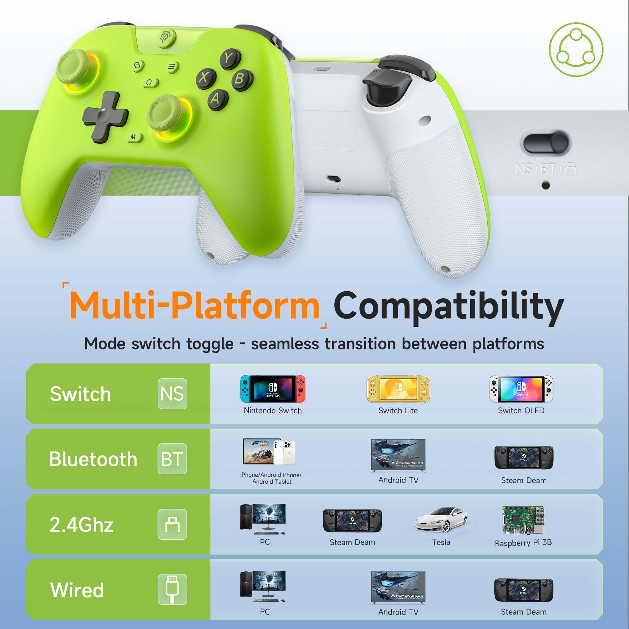 Foto 3 | Controlador Bluetooth Inalámbrico Easysmx X05 Para Pc/steam/switch - Venta Internacional