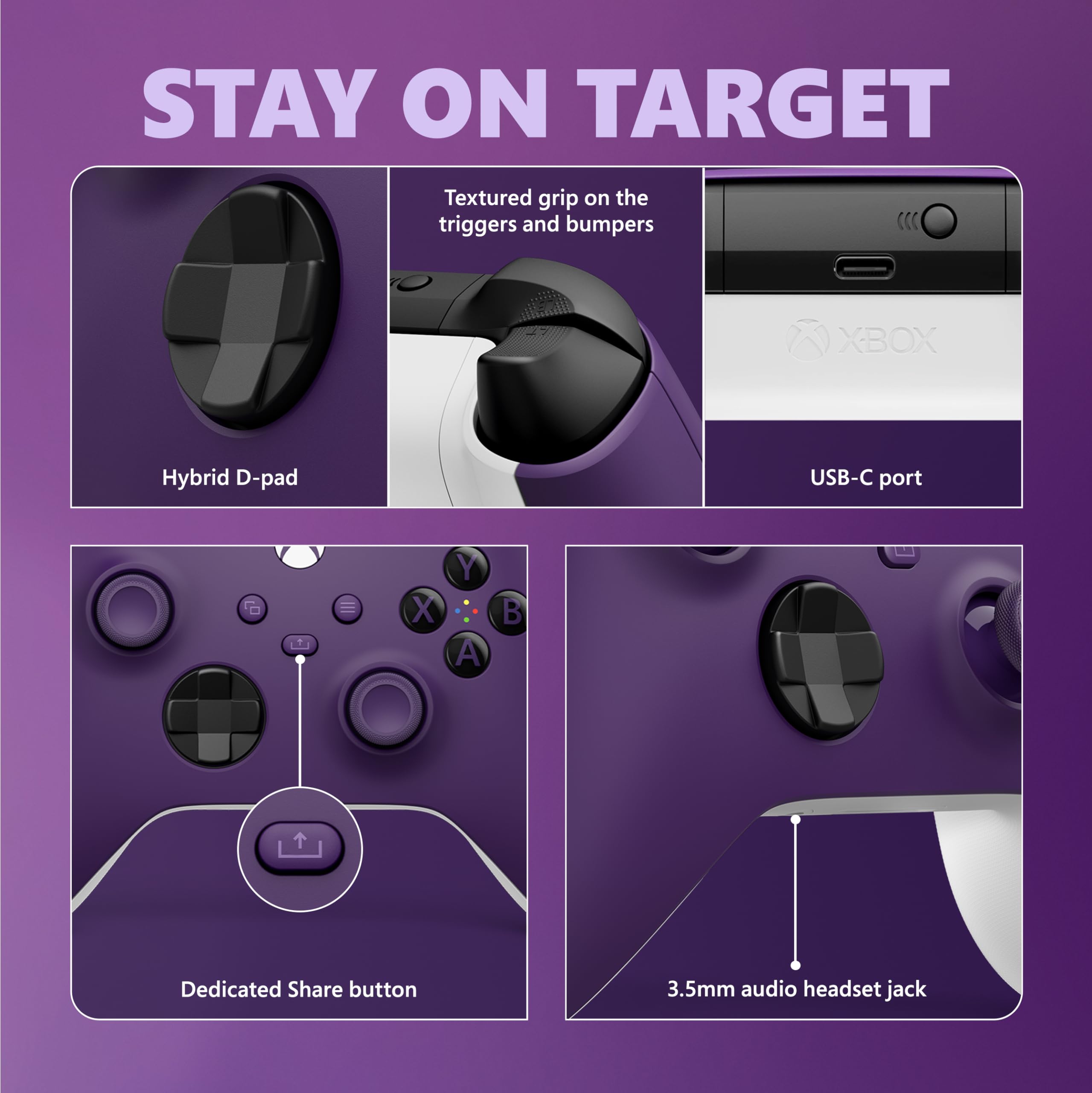 Foto 4 pulgar | Control Inalámbrico Púrpura para Xbox Series X-Venta Internacional
