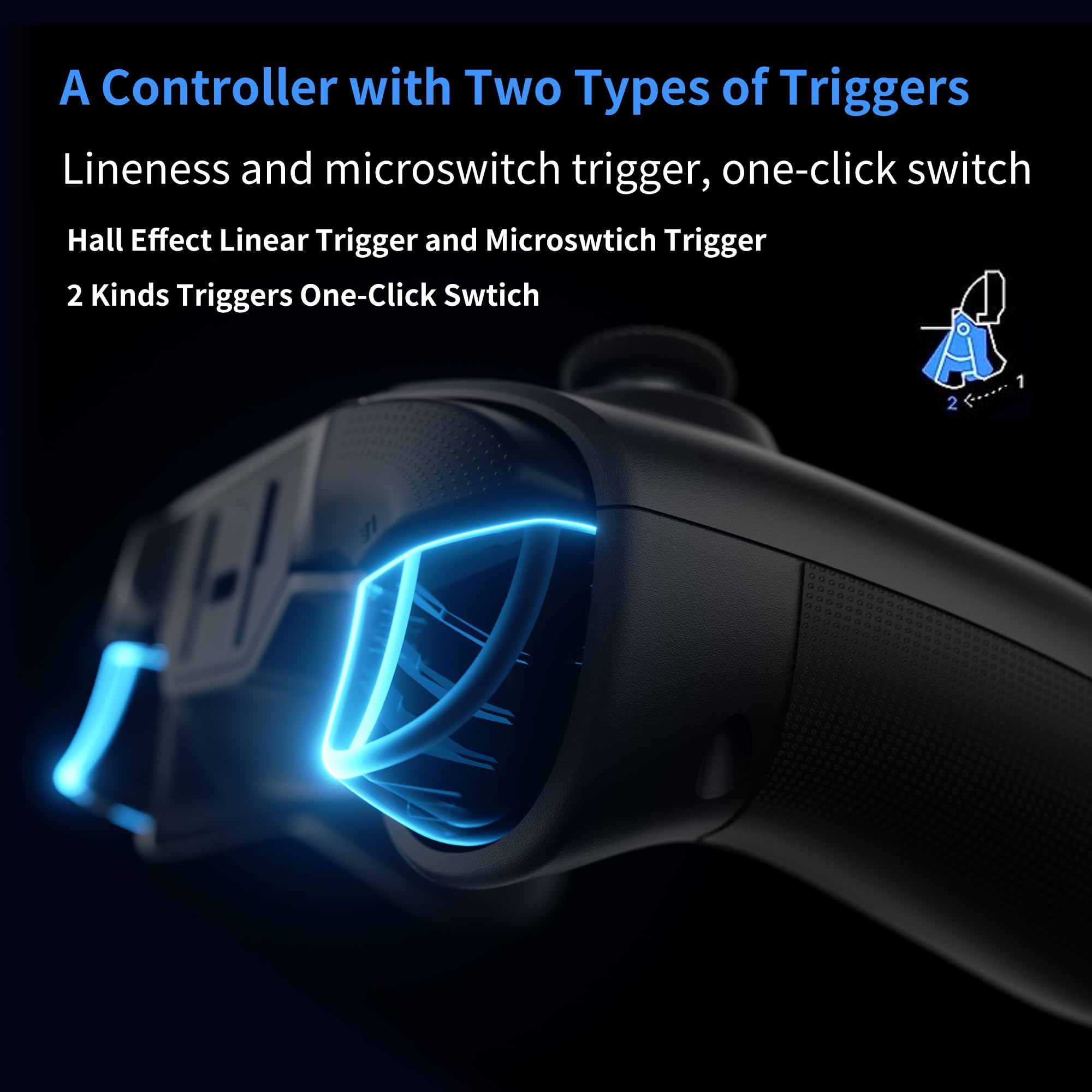 Foto 2 | Controlador De Juegos Inalámbrico Flydigi Vader 3 Con Vibración De Doble Motor - Venta Internacional.