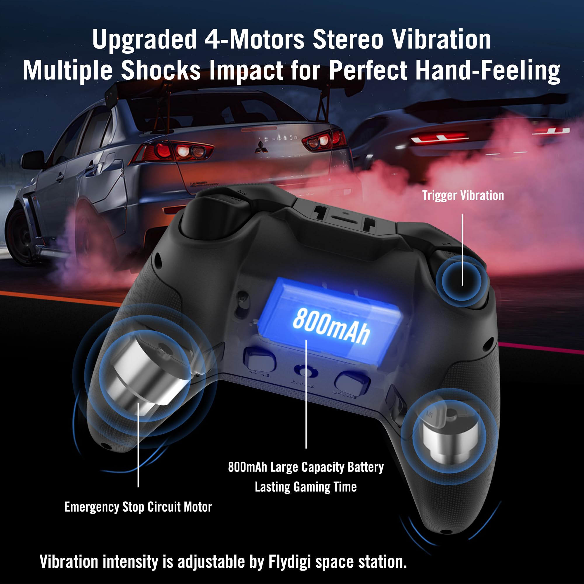 Foto 4 | Controlador De Juegos Inalámbrico Flydigi Vader 3 Con Vibración De Doble Motor - Venta Internacional.