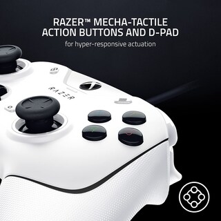 Foto 4 | Control Alámbrico Razer Wolverine V2 Blanco para Xbox Series X-Venta Internacional