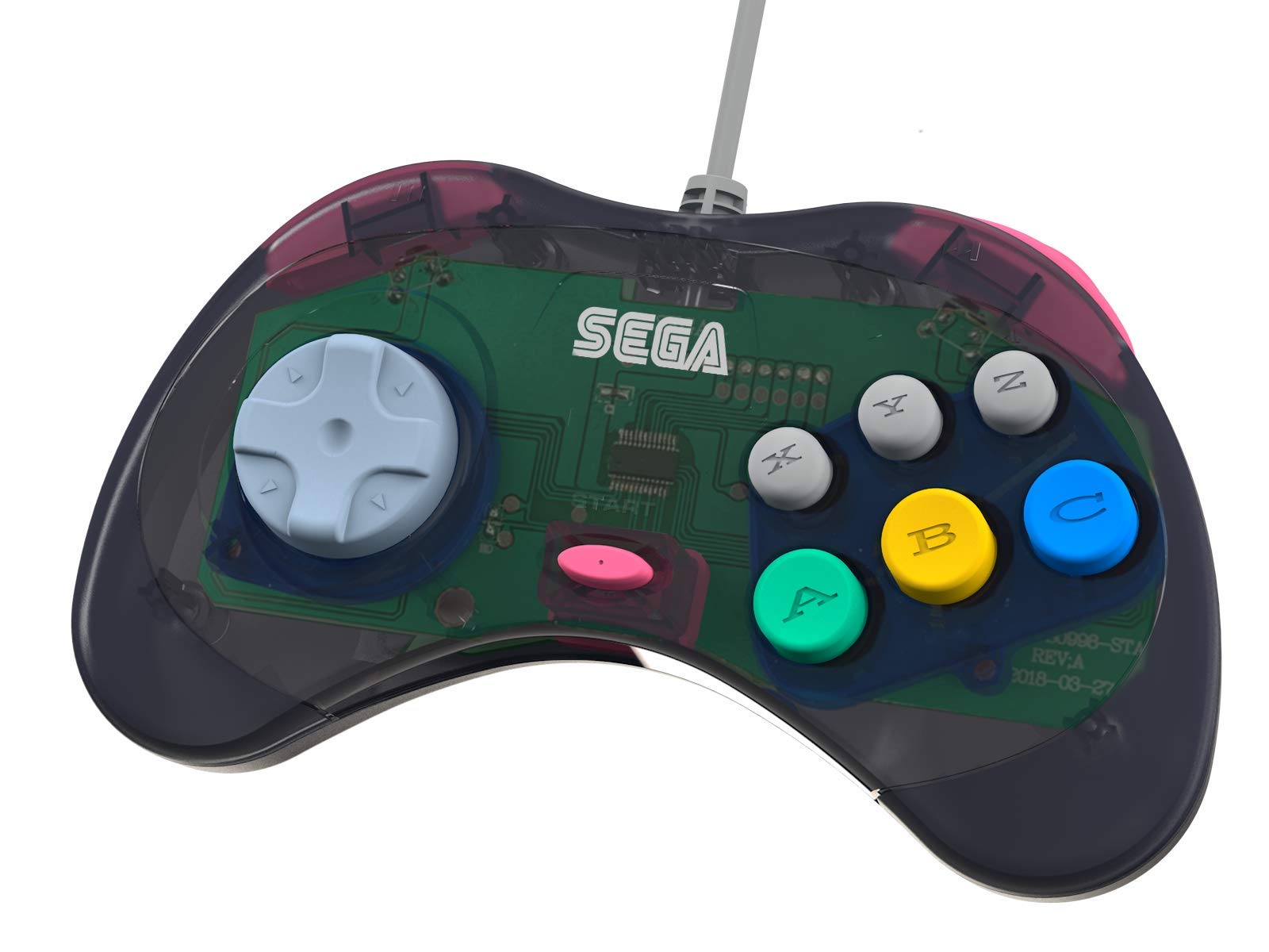 Foto 3 pulgar | Controlador Retro-bit Usb Oficial De Sega Saturn Para Sega Genesis Mini - Venta Internacional.