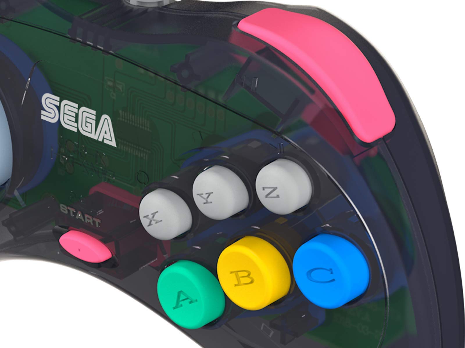 Foto 5 pulgar | Controlador Retro-bit Usb Oficial De Sega Saturn Para Sega Genesis Mini - Venta Internacional.