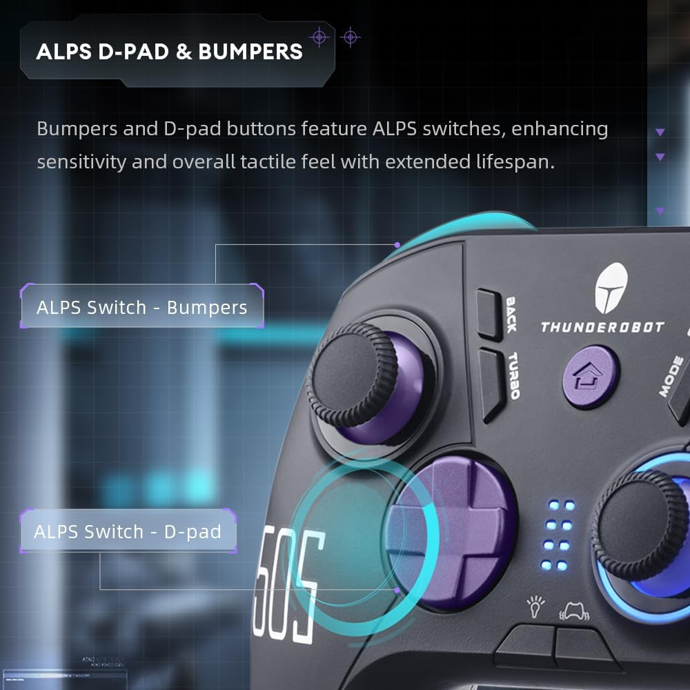 Foto 4 pulgar | Controlador De Juegos Inalámbrico Thunderobot G50s Para Pc/switch - Venta Internacional.
