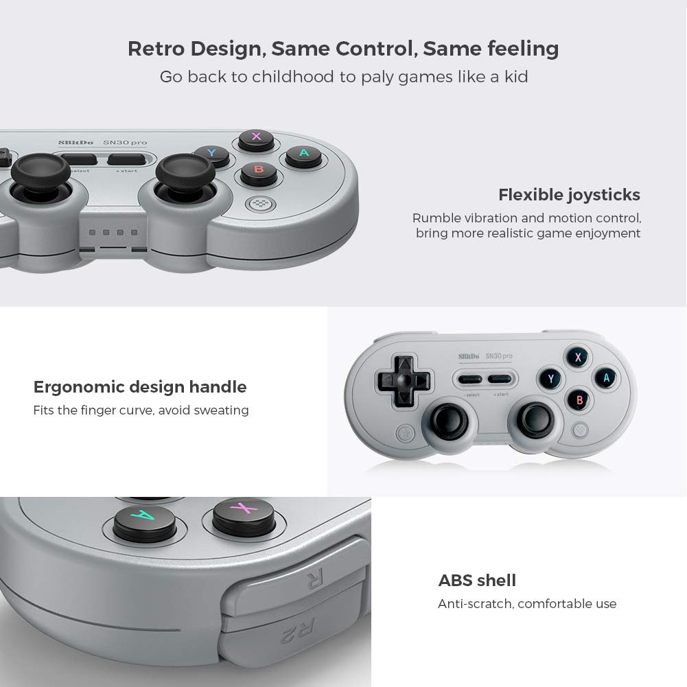 Foto 6 pulgar | Controlador Bluetooth Inalámbrico 8bitdo Sn30 Pro Para Nintendo - Venta Internacional.