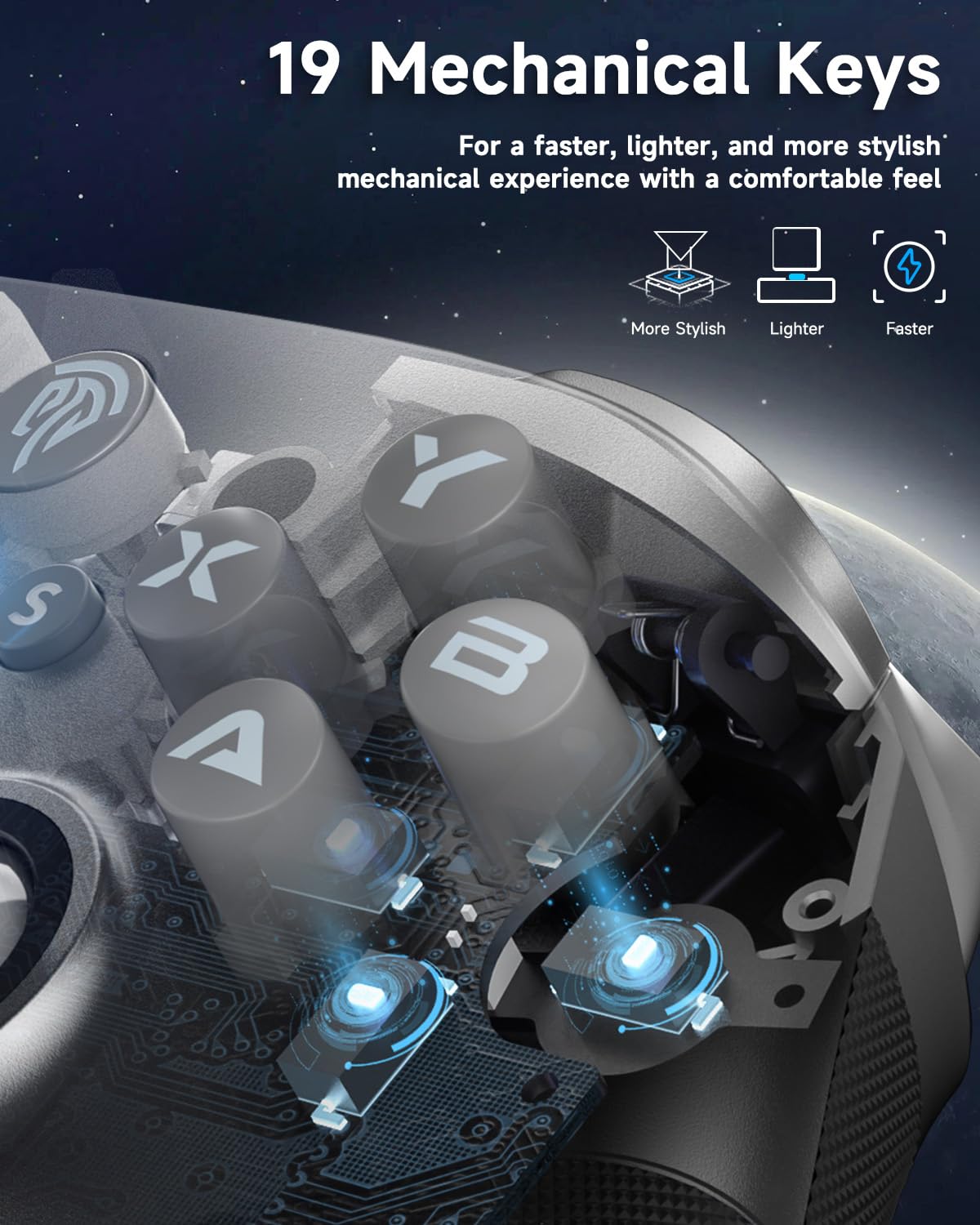 Foto 6 pulgar | Controlador Bluetooth Inalámbrico Easysmx X10 Para Pc/switch - Venta Internacional.