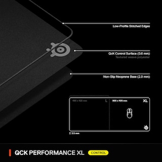 Foto 7 | Alfombrilla De Ratón Para Juegos Steelseries Qck Xl Performance Control - Venta Internacional.